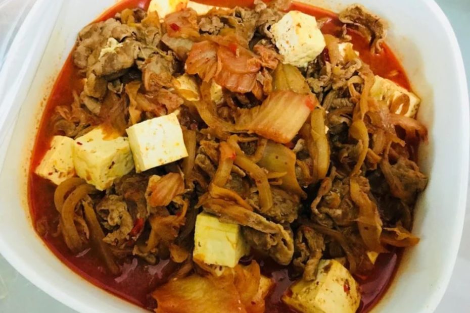 韓式泡菜豬肉燴豆腐